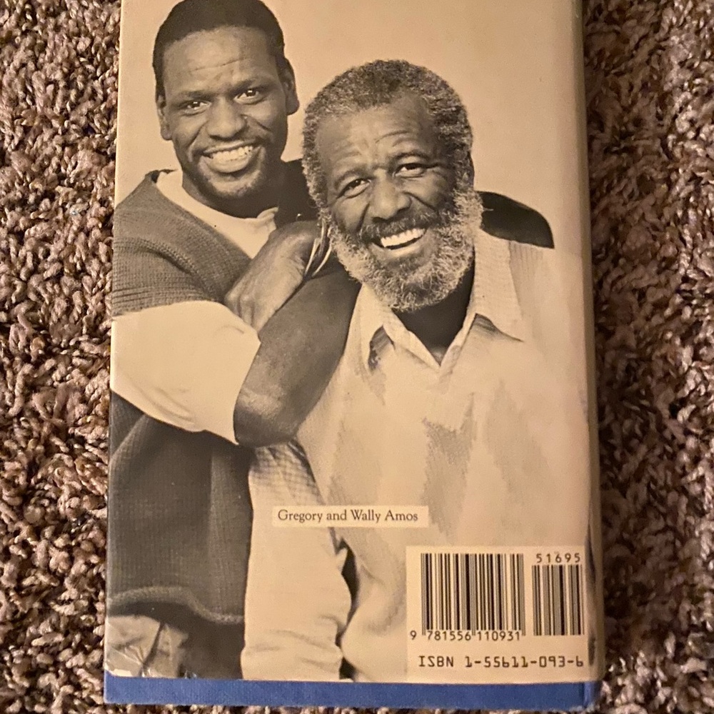 Vintage Famous Amos Wally Amos Book with SIGNED PERSONAL NOTE  Dust Jacket Cover